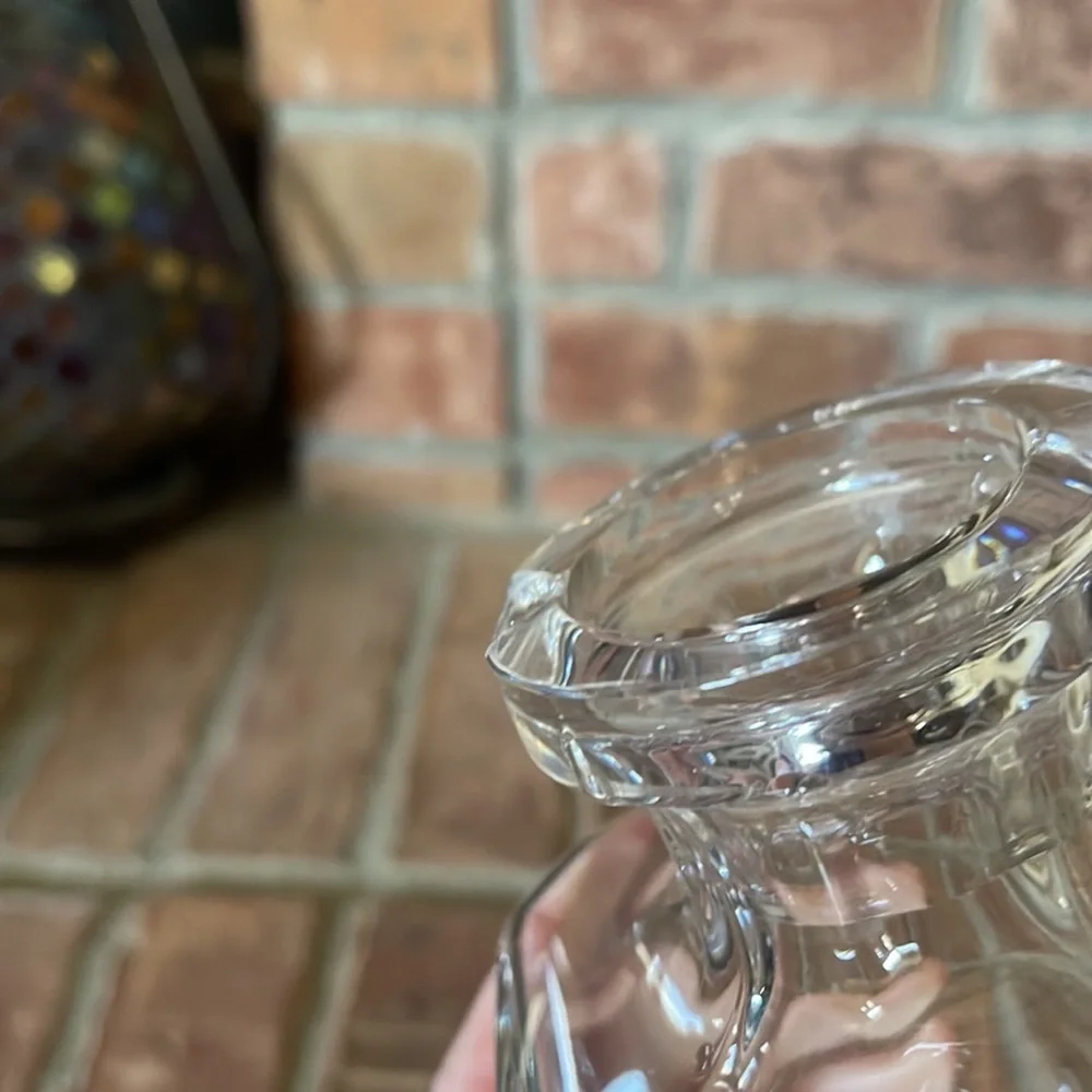 Vtg MCM Cristal de Sevres France Crystal Keos Cordial Decanter w/ Stopper